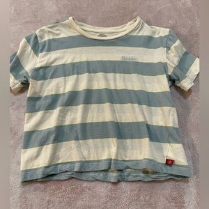 dickies stripped, cropped t shirt